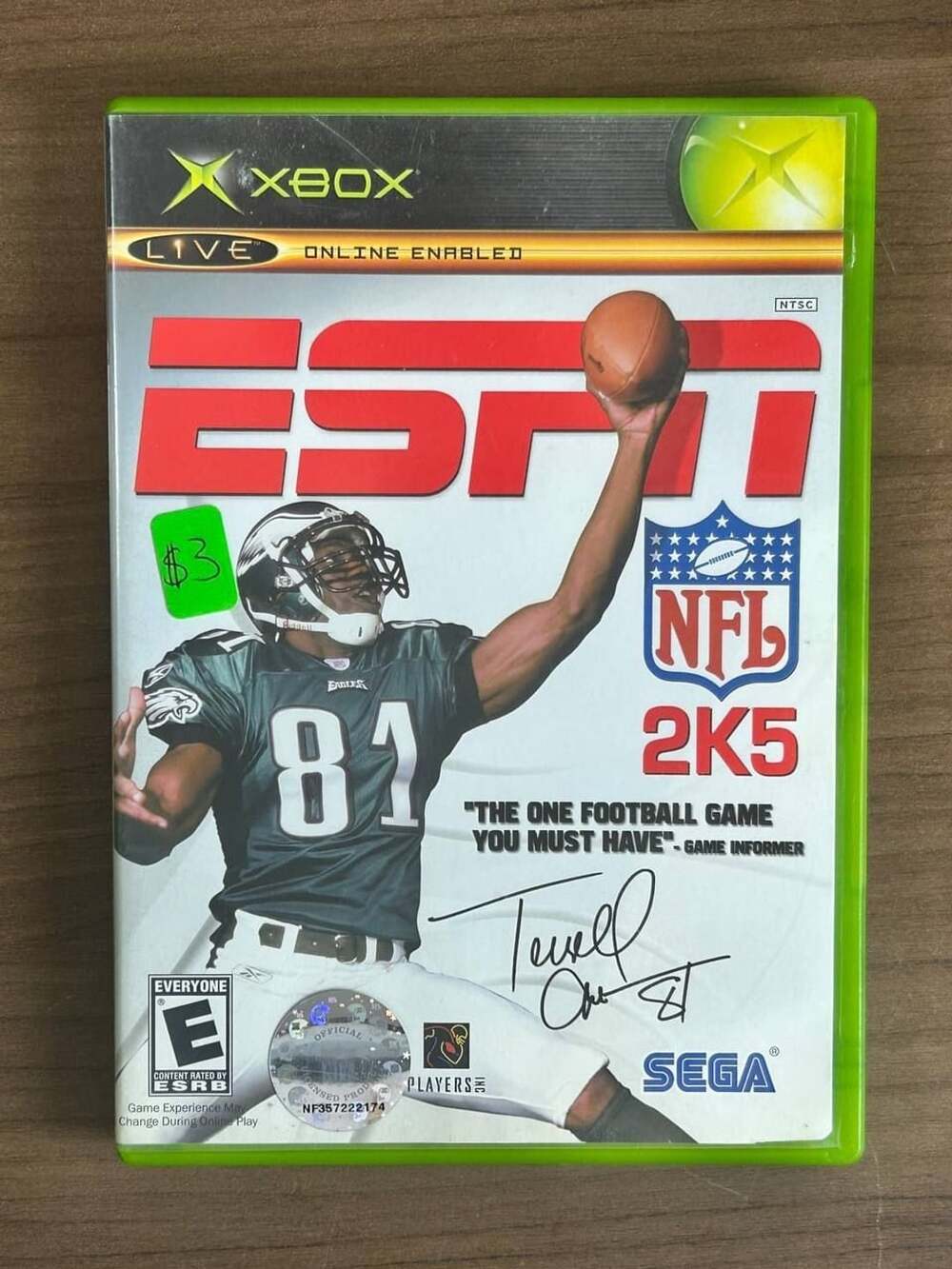 ESPN NFL 2K5 Microsoft Original Xbox 2004 CIB Complete Disc Case Manual